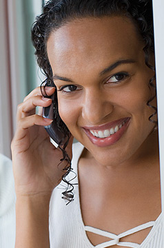 stockphoto woman on phone